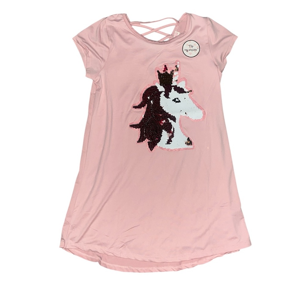 Pink Unicorn Sequin Dress